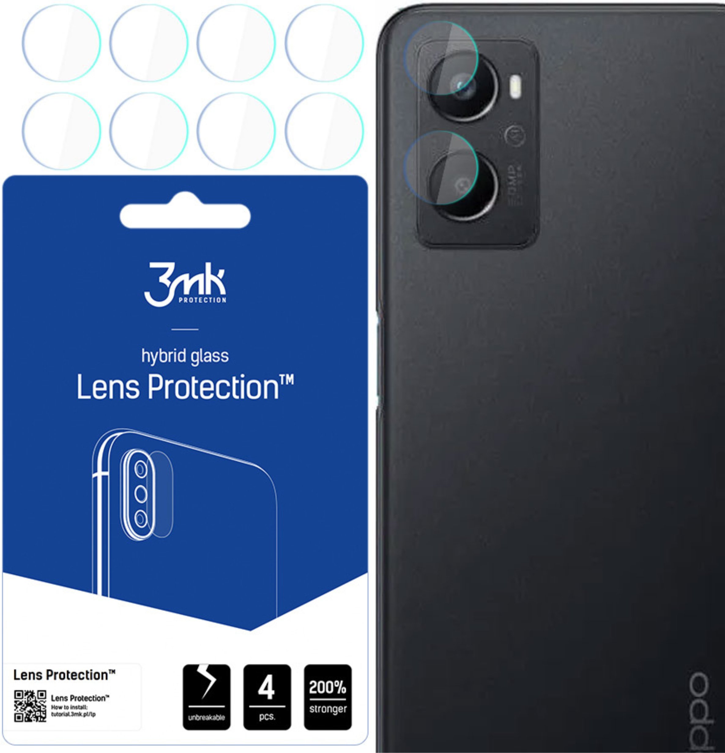 OPPO A96 4G - 3MK LENS PROTECTION