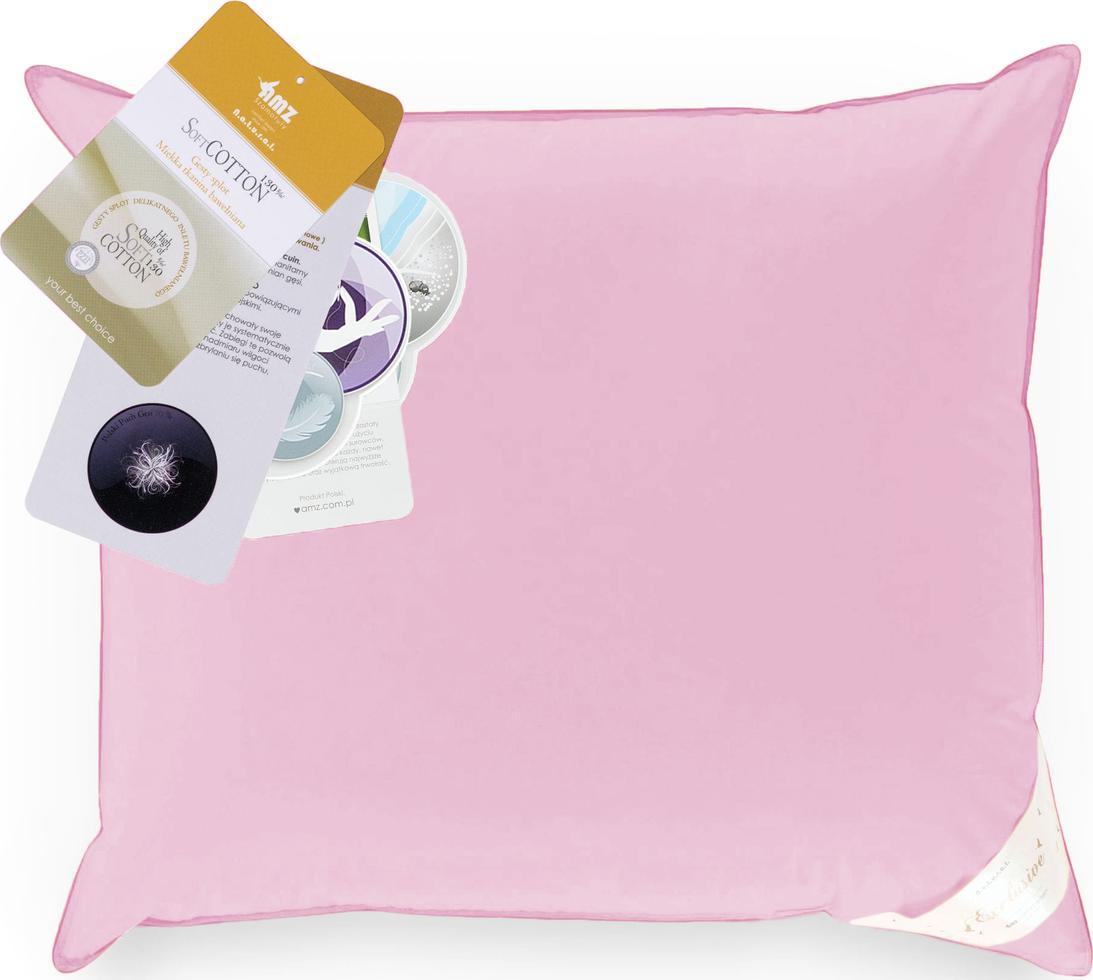 AMZ Przemysław Zabel Poduszka 70 x 80 Exclusive Basic+ 3 komorowa Róż