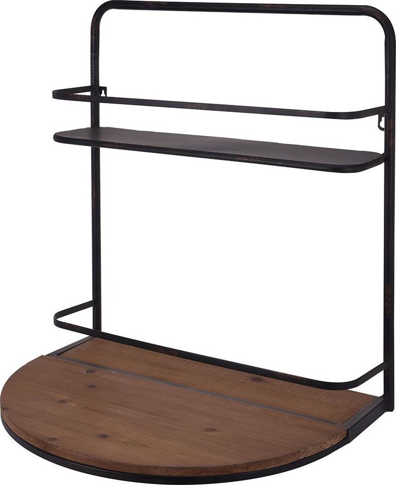 H&S Decoration Wisząca półka na butelki ze stolikiem