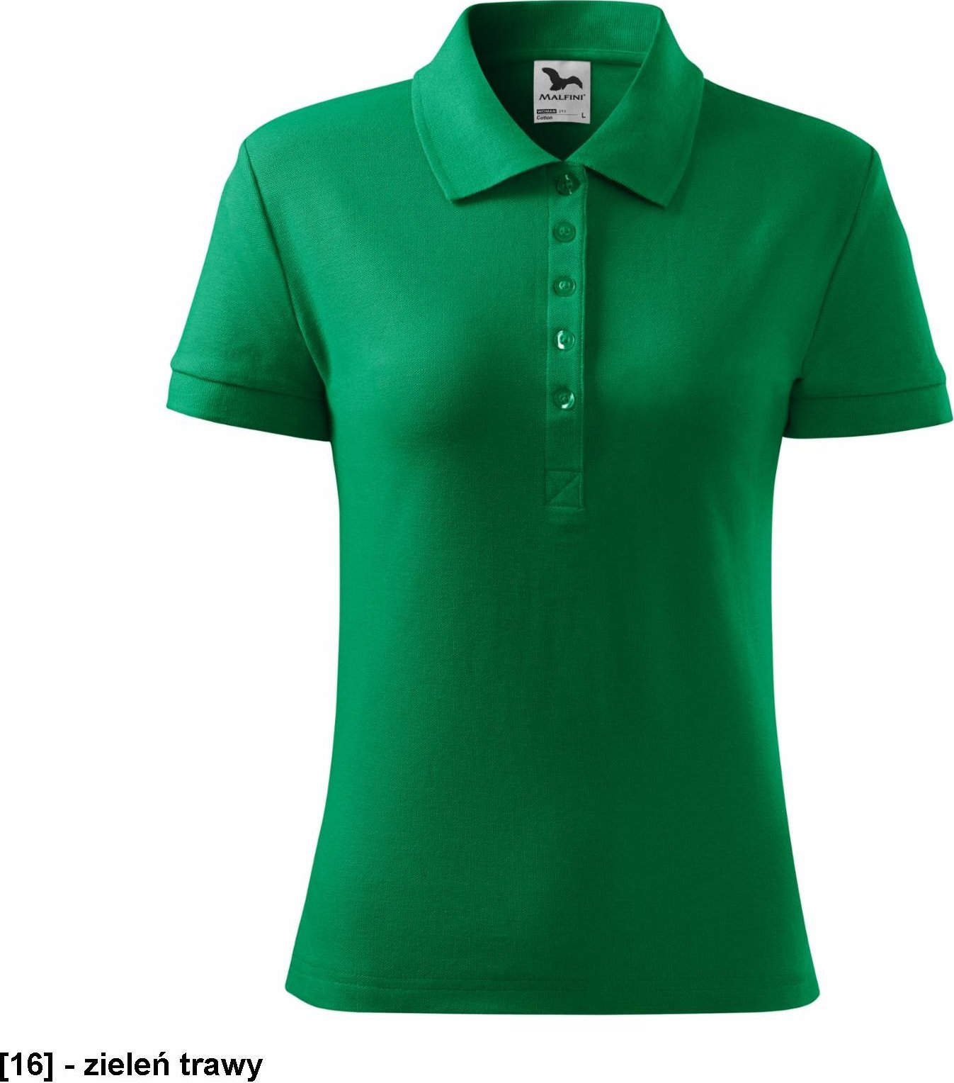 MALFINI Cotton 213 - ADLER - Koszulka polo damska, 170 g/m, - zieleń trawy 2XL