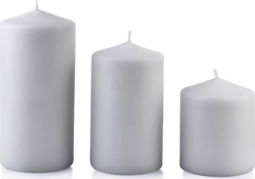 Affek Design Świeca CLASSIC CANDLES Walec duży 8xh18cm szara