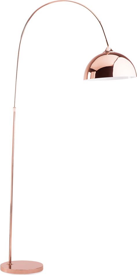 Lampa podłogowa Shumee Lampa podłogowa metalowa miedziana CANDELLA