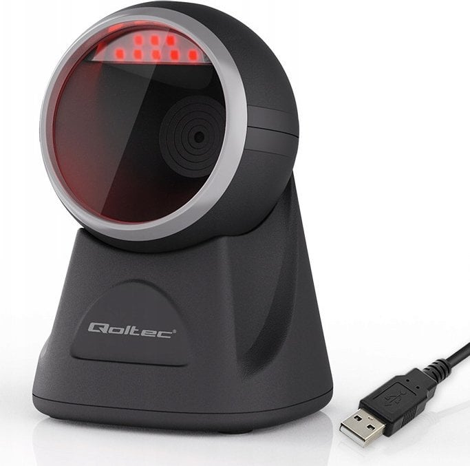 Czytnik kodów kreskowych Qoltec Przewodowy 1D 2D (50879)