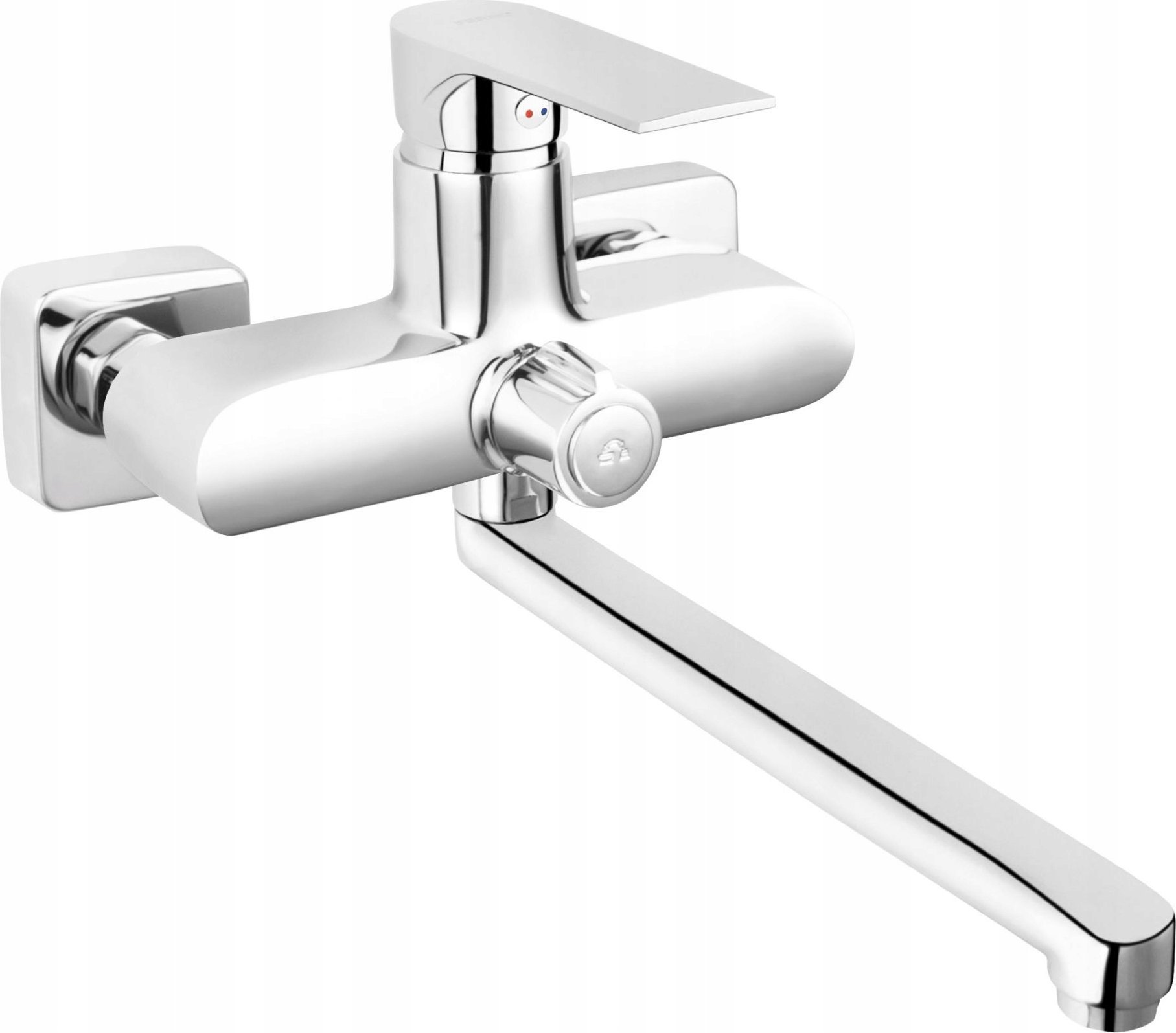 Umywalka Ferro BAT. ALGEO SQUARE UMYWALKA ŚCIENNA Z PRZEŁĄCZNIKIEM NATRYSKU FERRO // BF.BAQ3A