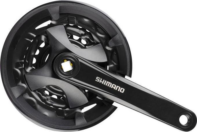 Shimano Mechanizm korbowy SHIMANO FCMT101E002CLB 175mm 40 x 30 x 22 z osłoną, czarny, 9-rzędów Uniwersalny