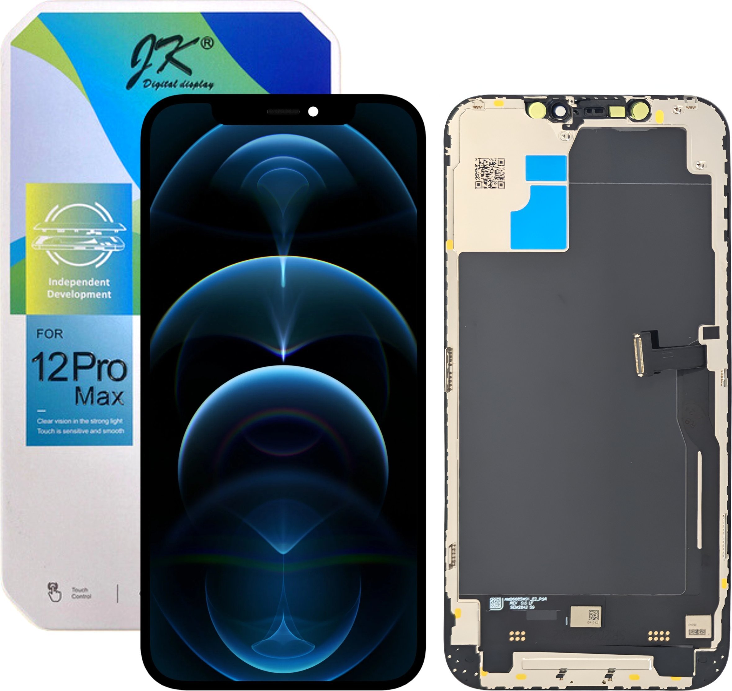 WYŚWIETLACZ EKRAN LCD DO IPHONE 12 PRO MAX JK INCELL WYMIENNY CHIP (A2411, A2342, A2410, A2412)