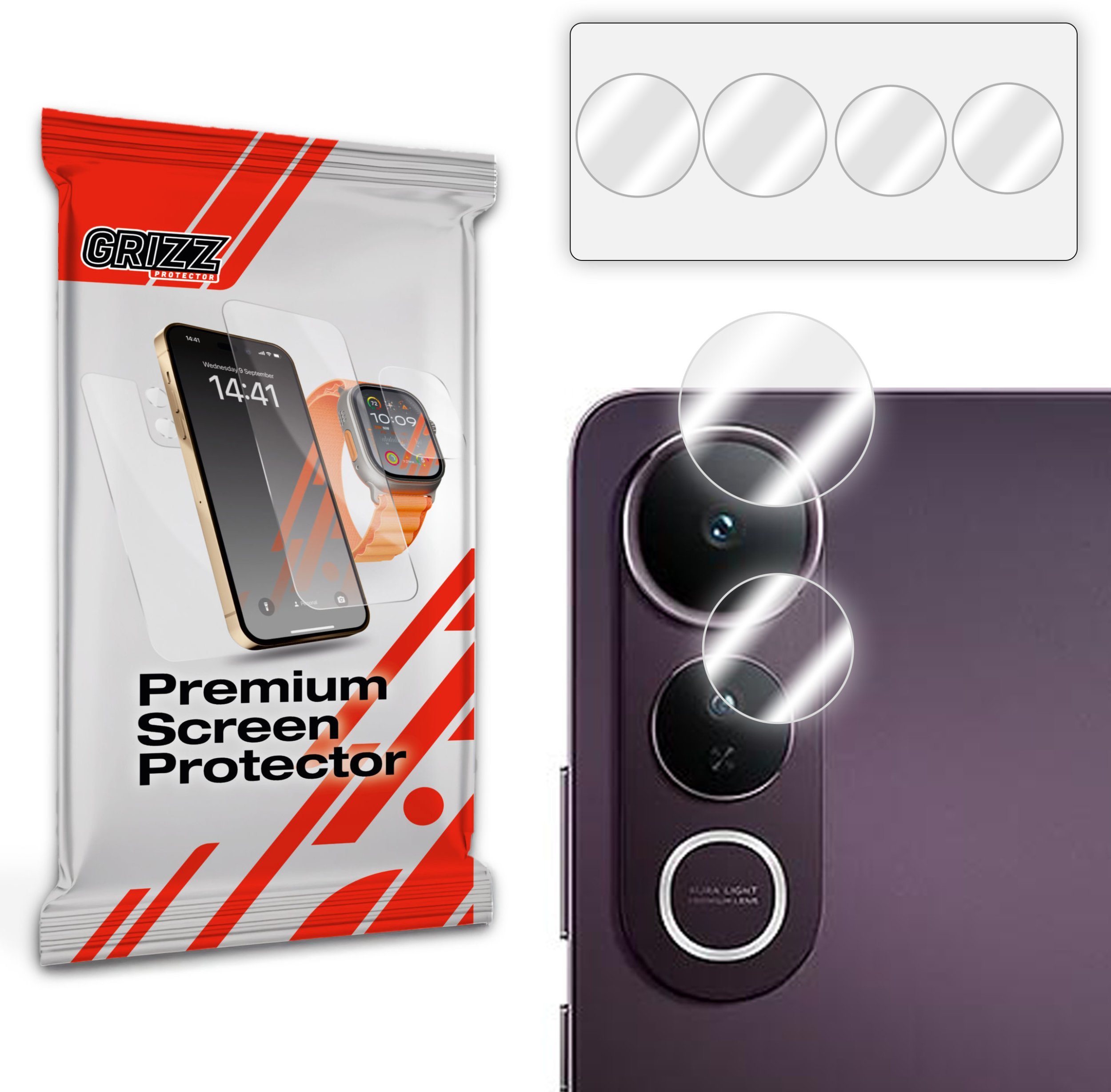 Szkło na aparat GrizzGlass HybridGlass Camera do Vivo V50 Lite 5G