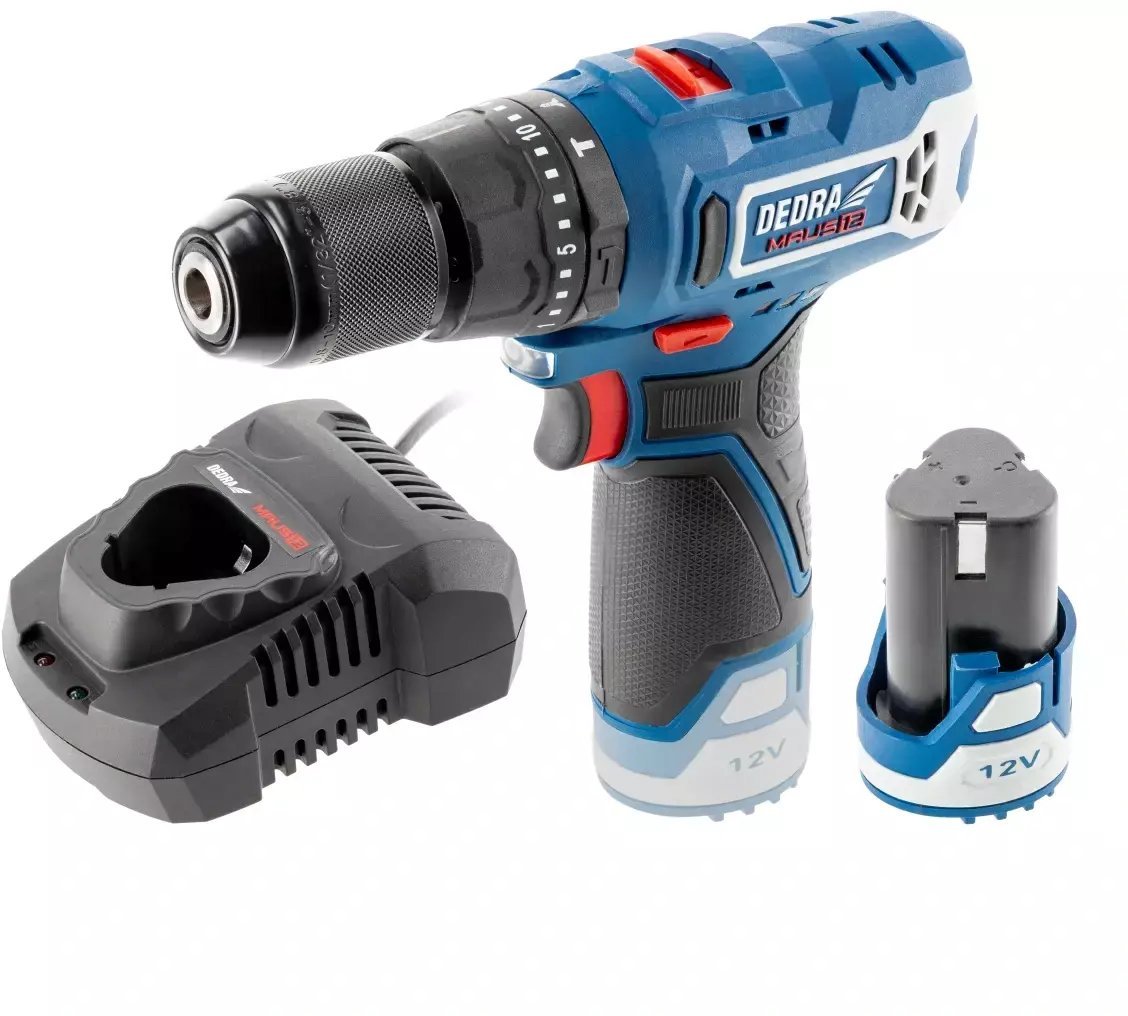 Wiertarko-wkrętarka Dedra DED7331 12 V 1 x akumulator 2 Ah