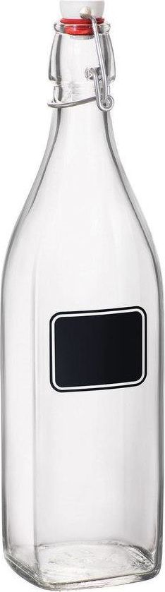 Bormioli Rocco Butelka Bormioli Rocco Swing z etykietą do pisania kredą 1 l