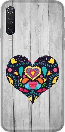 CaseGadget CaseGadget ETUI NADRUK CZARNE SERCE XIAOMI MI 9 PRO standard