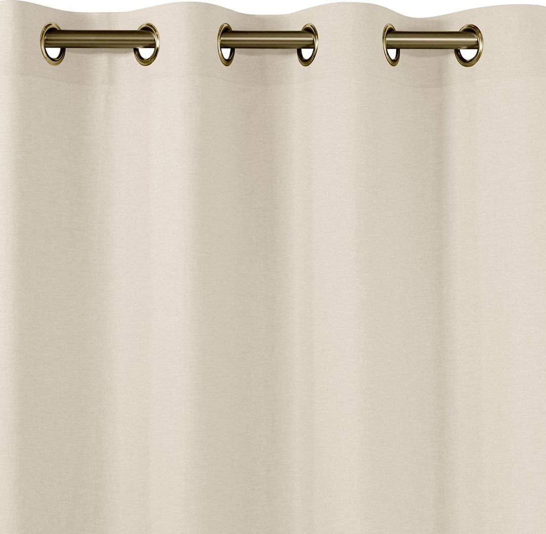 Homede Homede Zasłona CARMENA plecionka na złotych przelotkach 450x270 kremowa