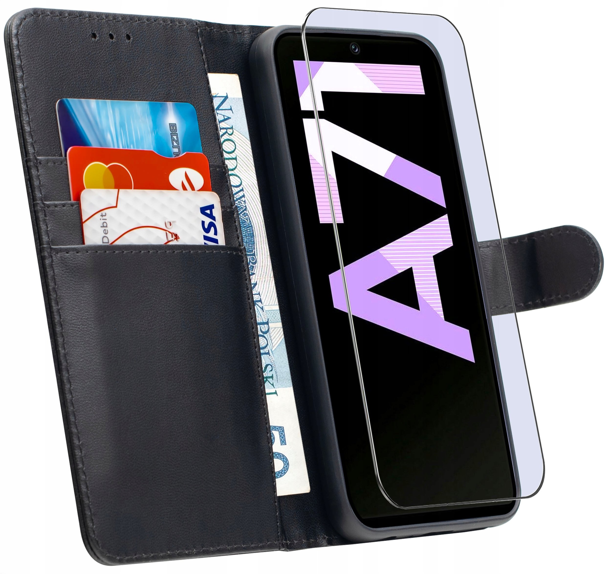 ETUI do Samsung A71 | SKÓRZANE PORTFEL BOOK TOKRA CASE CLASSIC + SZKŁO