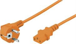 Kabel zasilający Goobay do monitorów, 2m, pomarańczowy (95288)