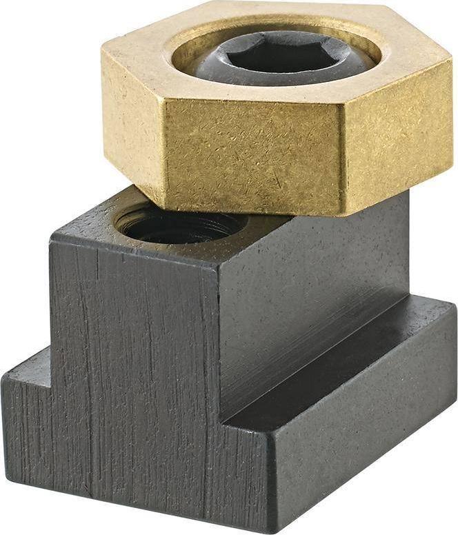 Mitee-Bite Docisk mimosrodowy do stolu maszyn. z nakretka teowa 16