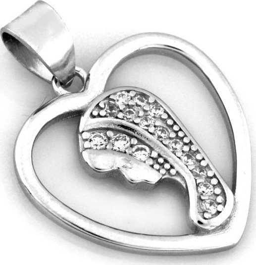 Lovrin Srebrna zawieszka 925 MATKA BOSKA CYRKONIE 1,72g