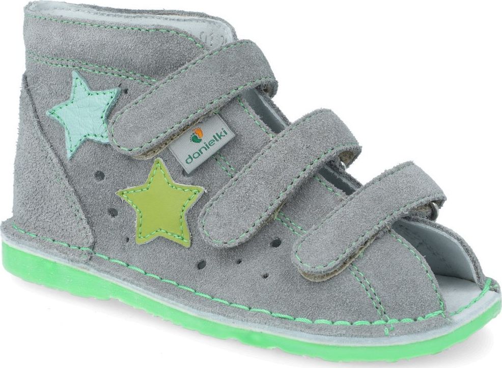 Danielki Obuwie TA125 profilaktyczne szary + zielony 28