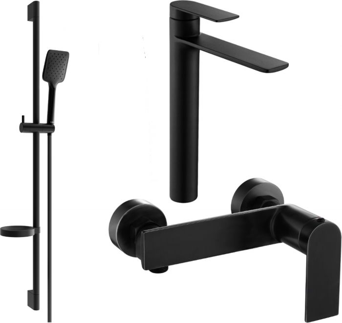 Mexen Mexen Zero DS62 zestaw prysznicowy, czarny - 71114DS62-70
