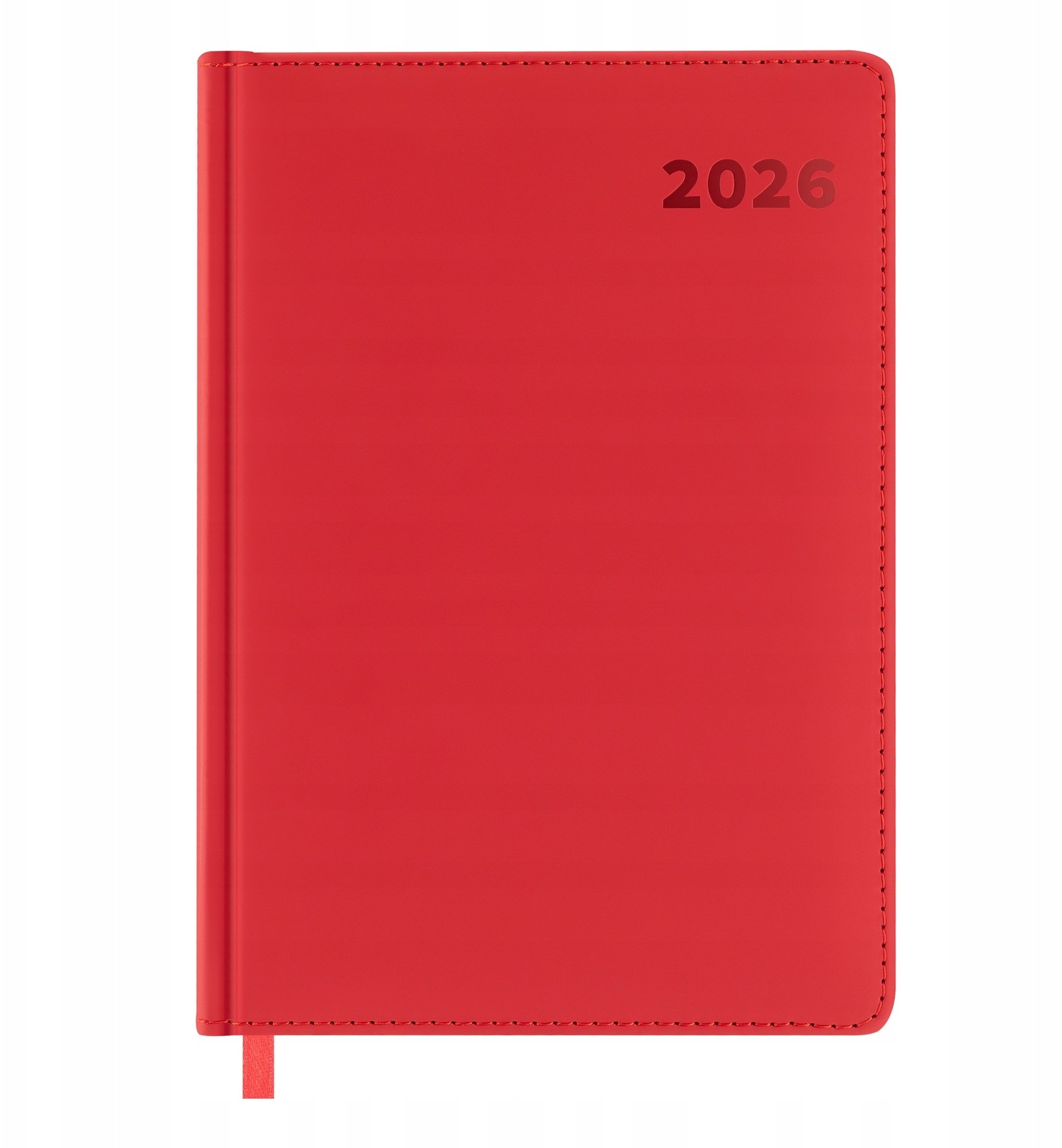 Easy Kalendarz książkowy 2026 A5 czerwony
