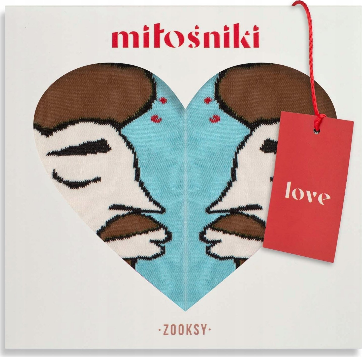 Zooksy ZOOKSY Zestaw skarpet dla pary Miłośniki Mężczyzna 36-40 Brązowowłosy Mężczyzna 41-46 Brązowowłosy