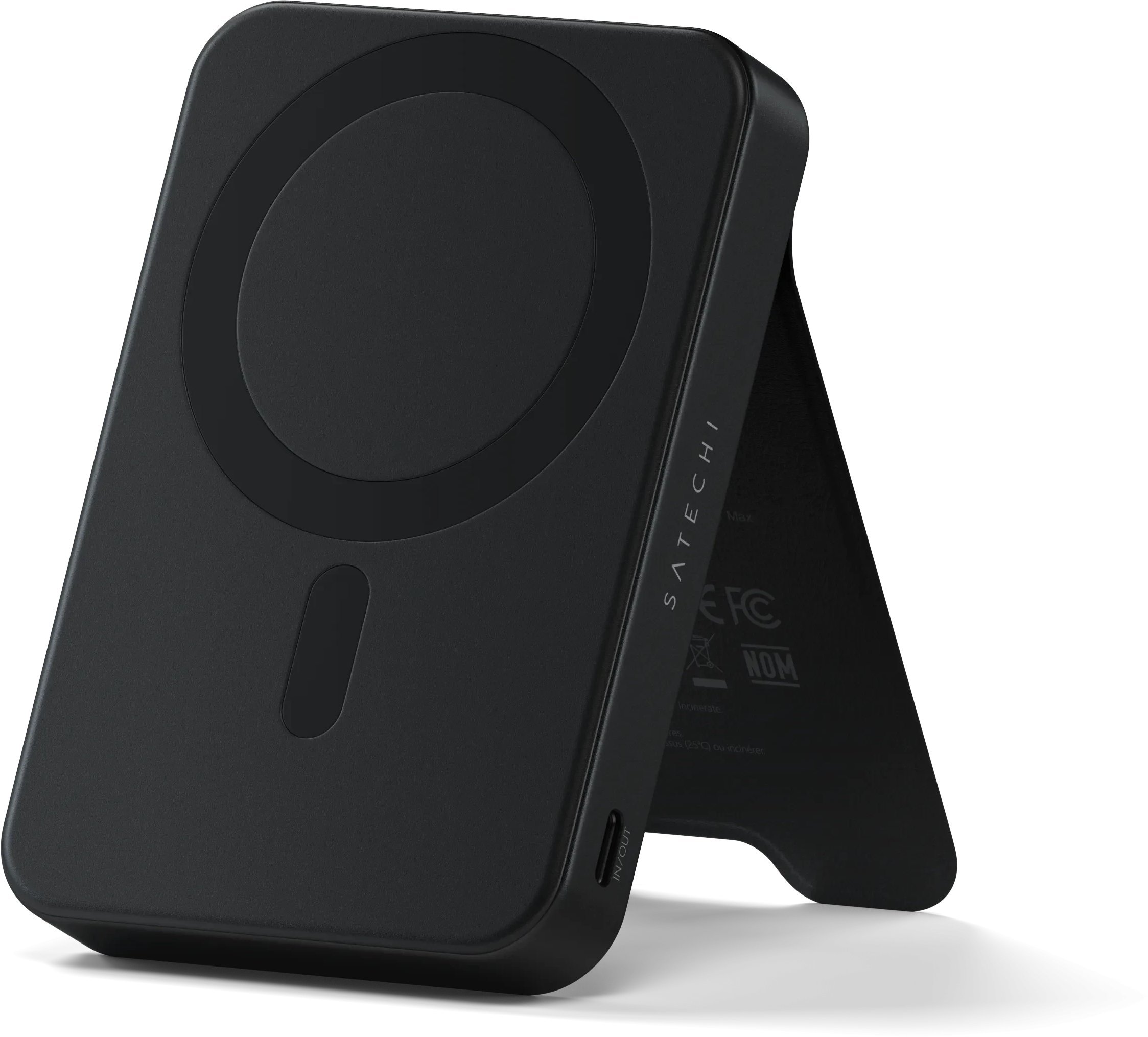 Satechi OntheGo Powerbank 10K - magnetyczny powerbank z podstawką 10k mAh kompatybilny z MagSafe i Qi2 (black)