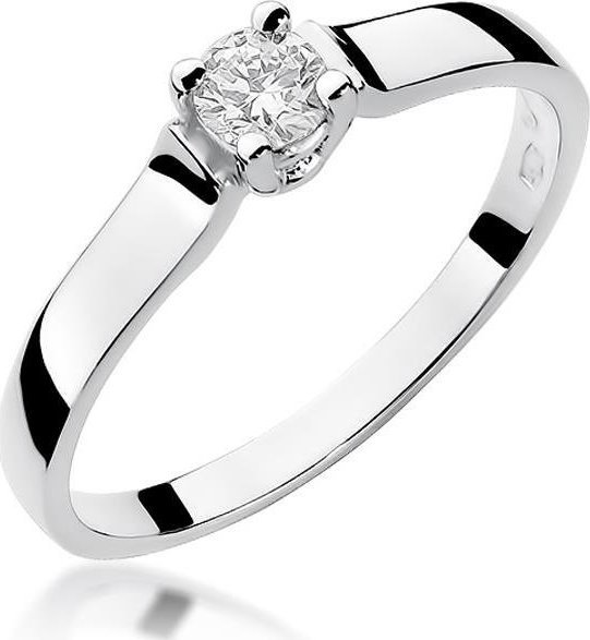 Best Diamonds złoty pierścionek z brylantem 0.20ct 14