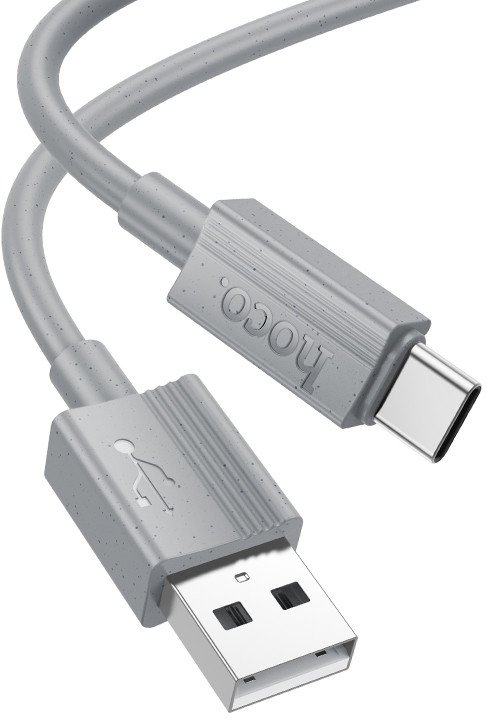 Kabel USB Hoco USB-A - USB-C 1 m Szary