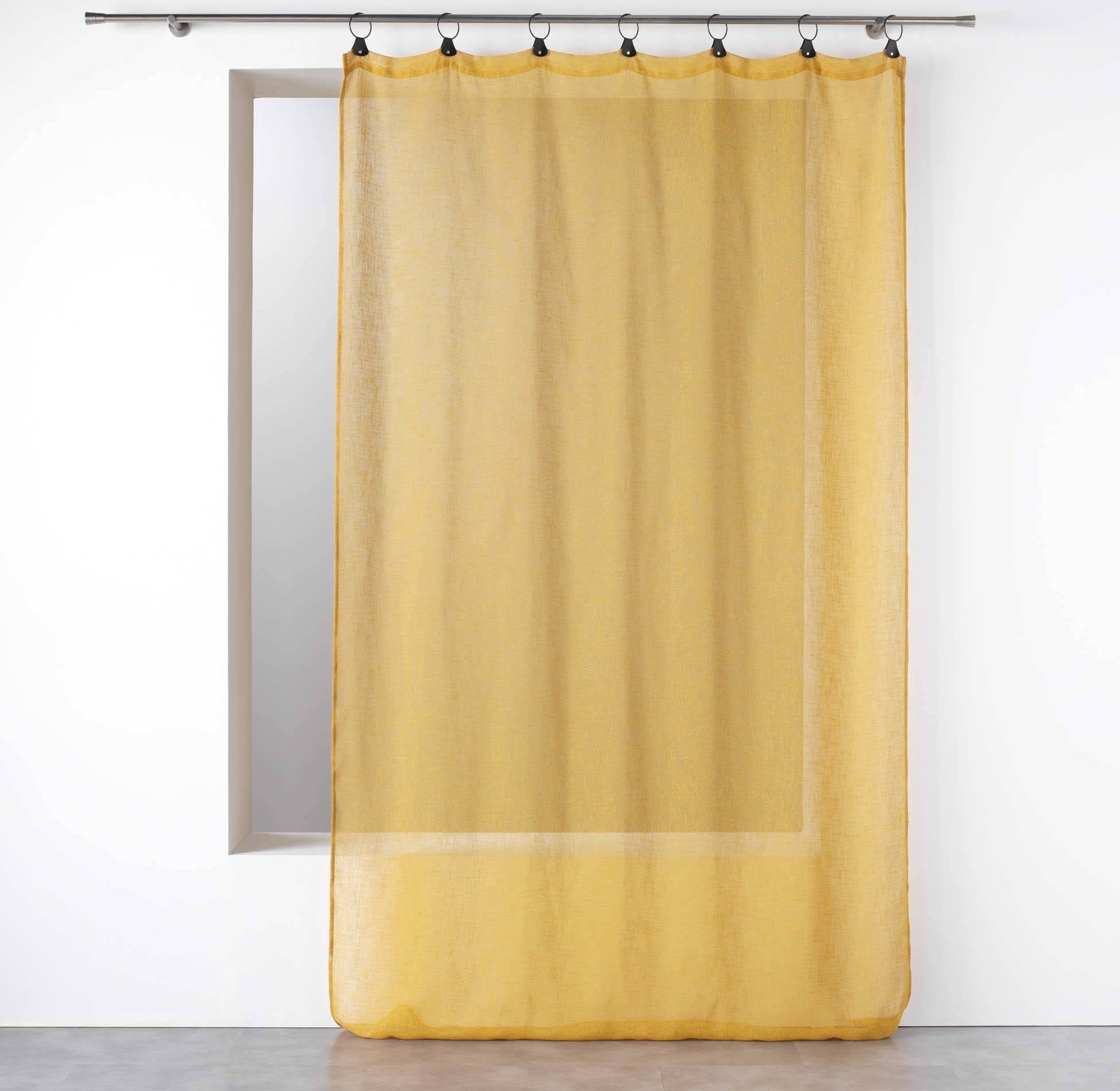 Zasłona siateczkowa LINKA na metalowych przelotkach, 140 x 240 cm