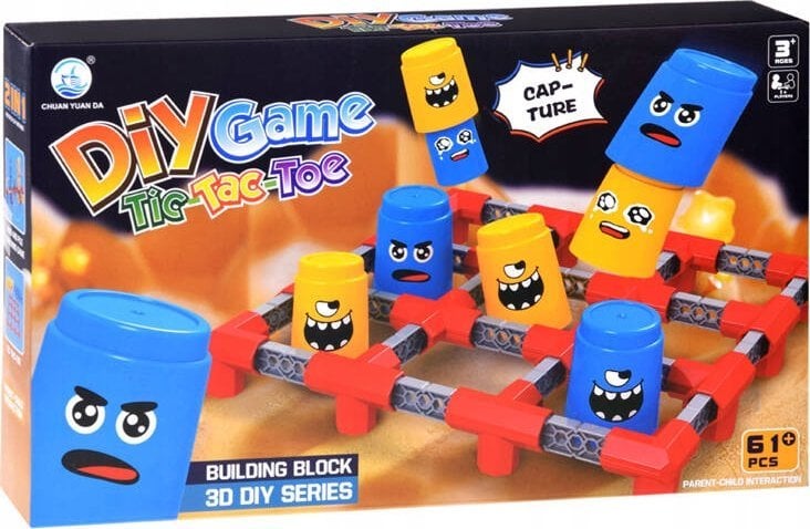 Jokomisiada Gra 2w1 Kółko Krzyżyk + rzut ringiem zręcznościowa strategiczna GR0618