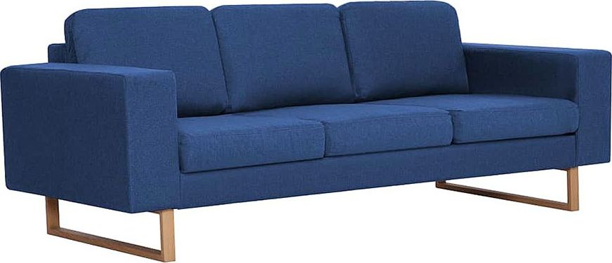 Elior Elegancka trzyosobowa sofa Williams 3X - niebieska