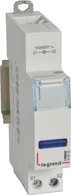 Legrand Lampka pojedyncza LED niebieska 110/400V (412929)