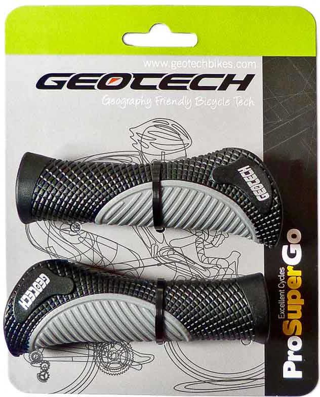 Chwyty kierownicy Geotech GGR-012 130mm czarno-szare