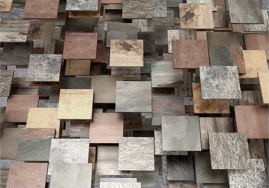 DecoNest Fototapeta - Kwadratowa struktura - 250X175