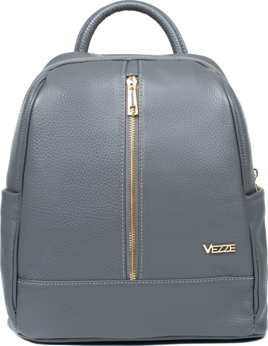 Vezze Plecak Skórzany Jeto Szary