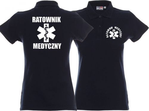 LPP - Promostars Koszulka Polo damska RATOWNIK MEDYCZNY granatowa