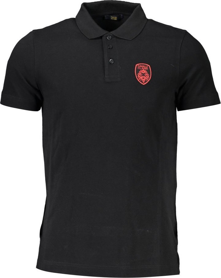 Cavalli Class KOSZULKA POLO CAVALLI CLASS KRÓTKI RĘKAW MĘSKA CZARNA L