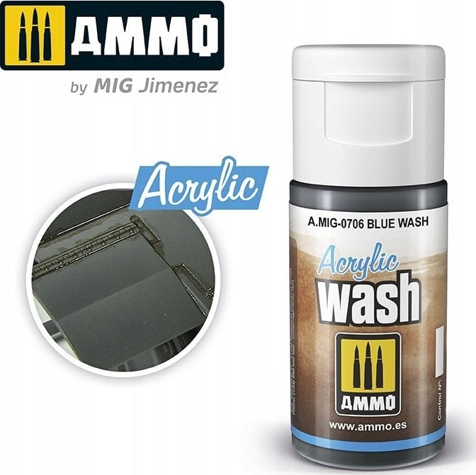 Vallejo Ammo: Acrylic Wash - Blue Wash