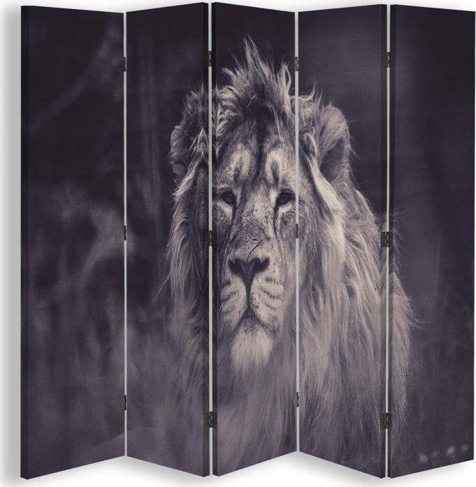 Feeby Parawan dwustronny obrotowy, Dumny lew - 180x170