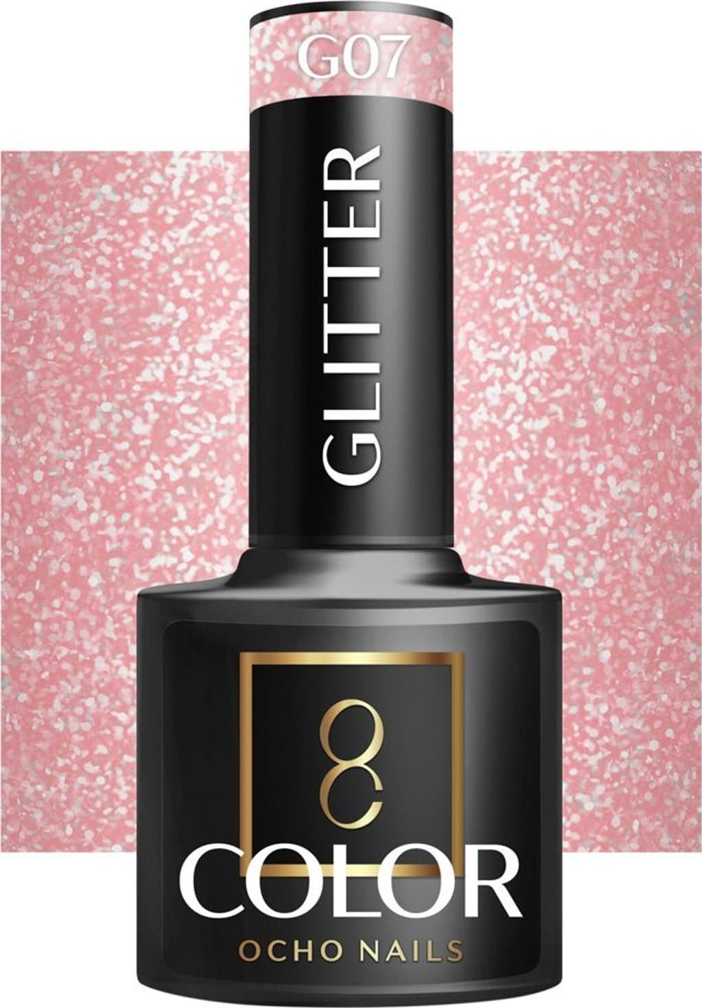 Activeshop OCHO NAILS Lakier hybrydowy glitter G07 -5 g
