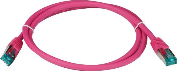 EFB EFB RJ45 Patchkabel S/FTP Cat6A LSZH Magenta Laenge 1m 4x2xAWG27/7 nach TIA/EIA568B geschirmt Uebertragungsstandards 10Gbit