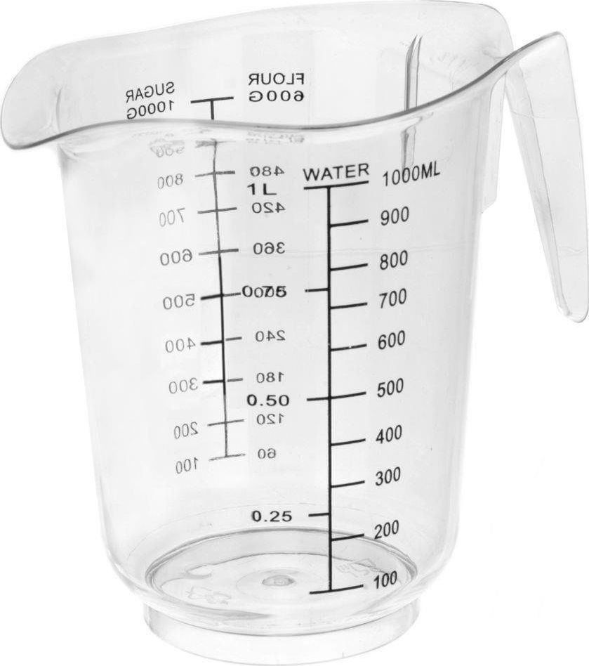 Excellent Houseware Miarka kuchenna kubek z miarką i uchwytem 1L