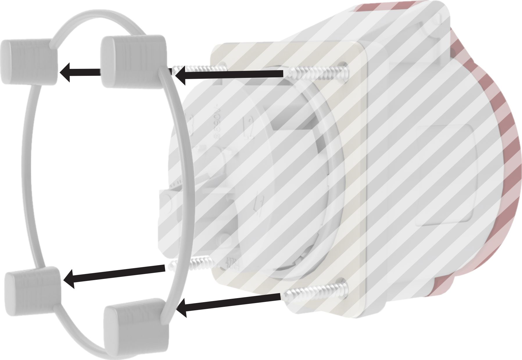 Doktorvolt 10 Sztuk Ramka mocująca dla gniazd tablicowych siłowych Doktorvolt 1967