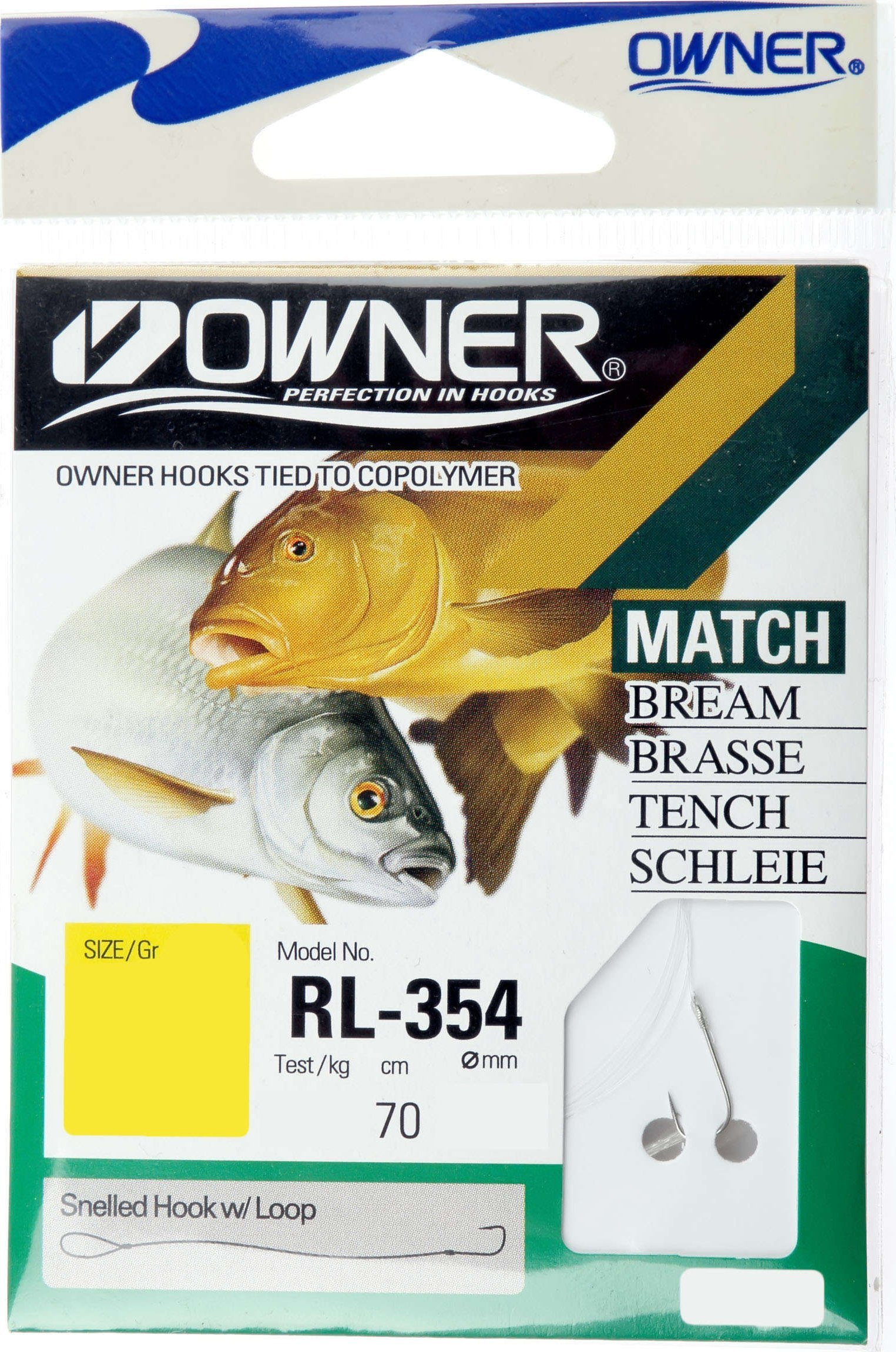 Owner Haczyki Owner Chika popielaty z przyponem 0,16 mm 8