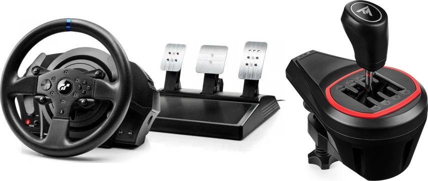 Kierownica Thrustmaster T300RS GT (4160681) + Lewarek TH8S (4060256)