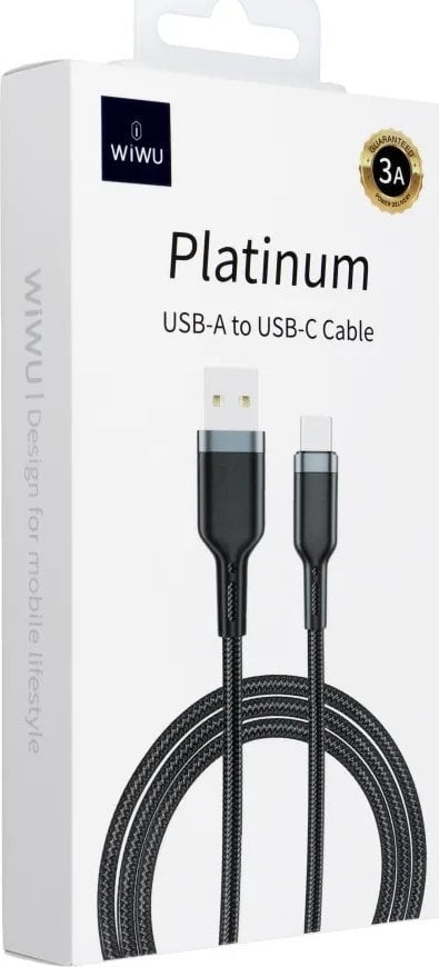 Kabel USB WiWU USB-A - USB-C 1.2 m Czarny
