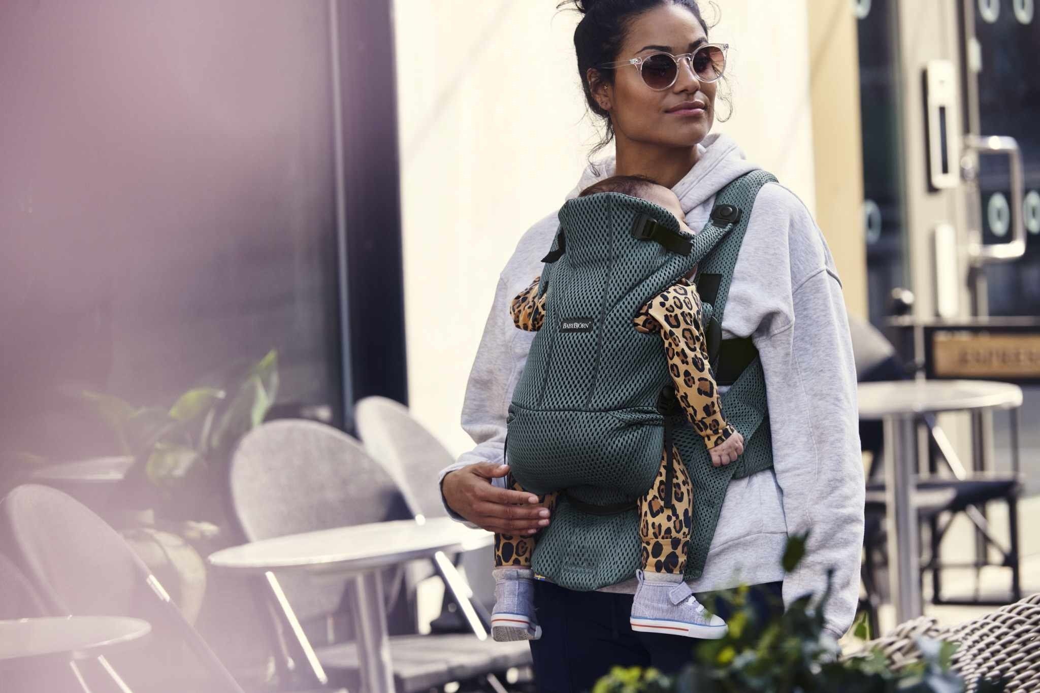 BabyBjorn BABYBJÖRN - Baby Carrier Move - Sage green, 3D Mesh