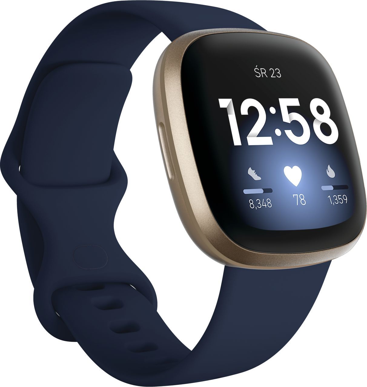 Smartwatch Fitbit Versa 3 Granatowy (FB511GLNV)