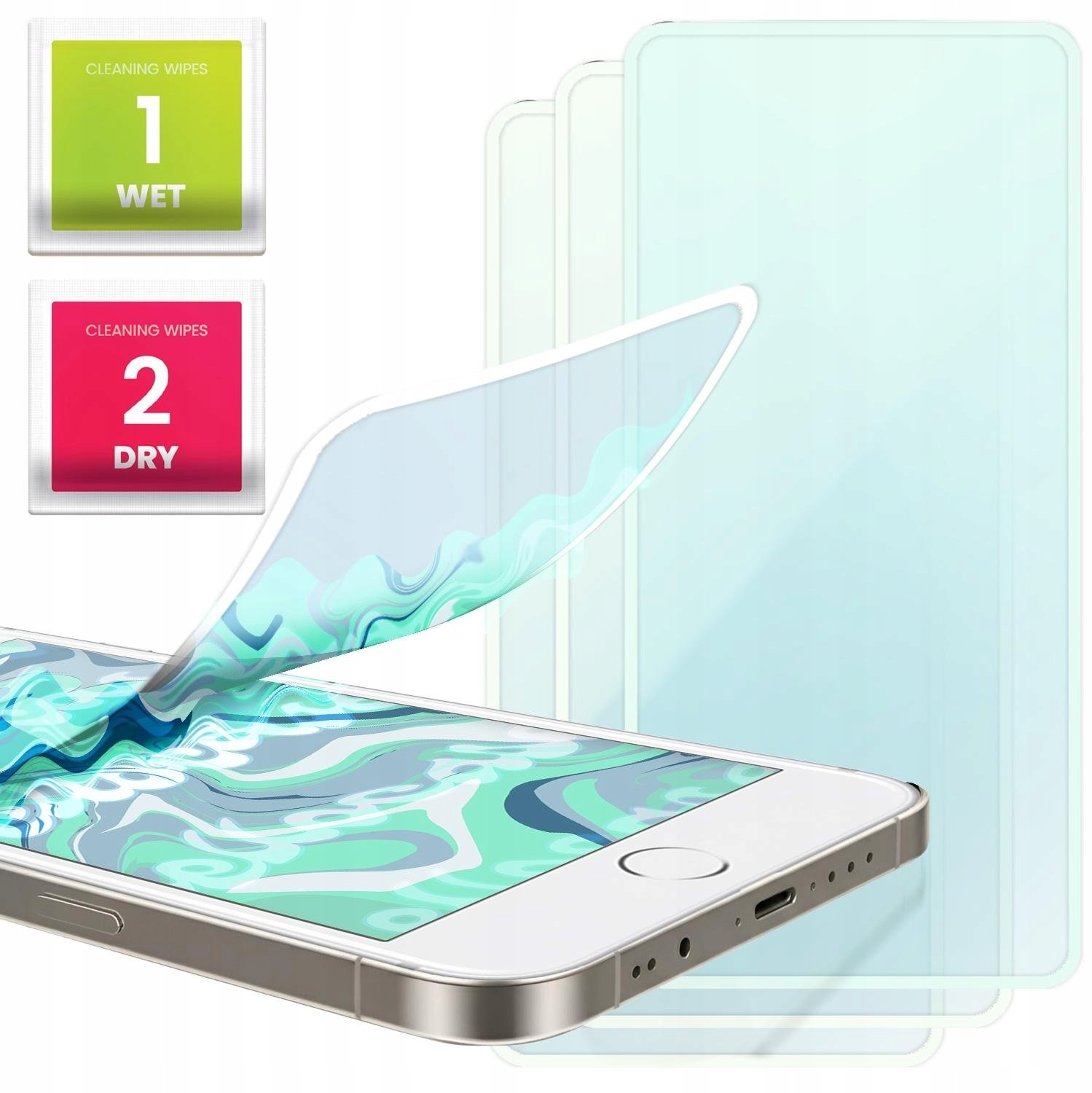 Hello Case 3-PAK Szkło Hybrydowe Do Apple iPhone 7 Plus / 8 Plus 5D