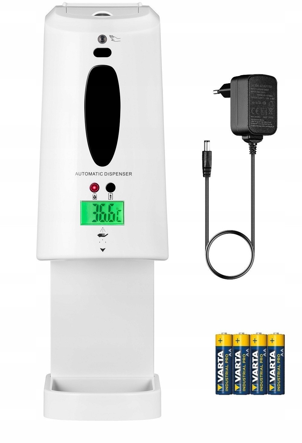 Dozownik do p�ynu dezynfekuj�cego z funkcj� pomiaru temperatury D1300TAEUK