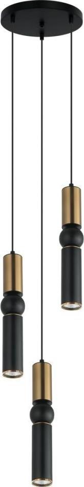 Lampa wisząca Italux Lampa wisząca ISIDORA PND-14290-3-BRO-BK Italux