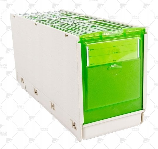 ART-MET Transport dla ptaków w kolorze beżowo-zielonym, 31×11,5×wys16 cm, z miskami i żerdą